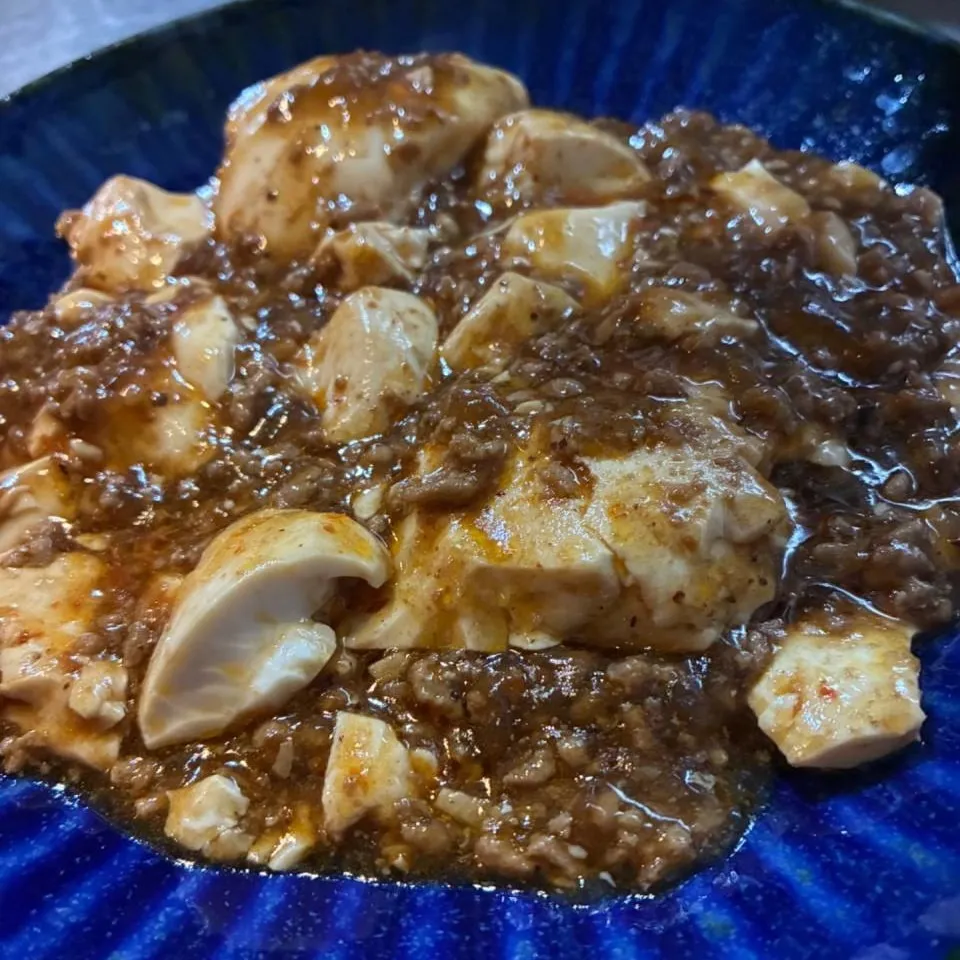 自家製豆腐を使った麻婆豆腐